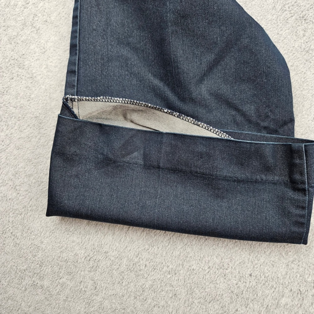 ATTENTION Trousers Womens 10 Blue Flare Leg Stretch Cotton Blend Casual Work - Picture 6 of 16